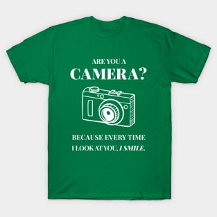 Funny Pick Up Line Camera Joke T-Shirt